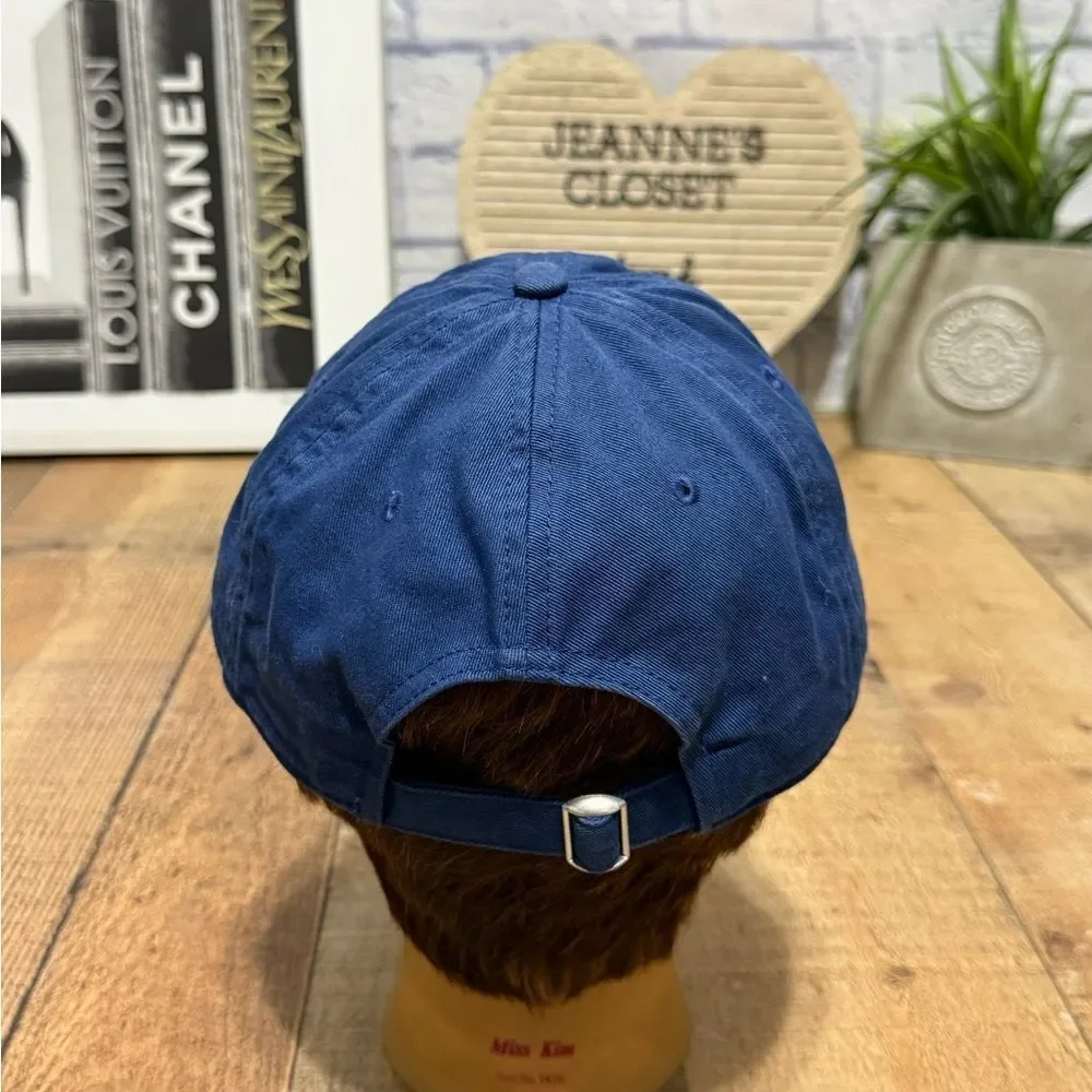 Smathers And Branson Hat Cap Mens Blue Boots  Embroidered‎ Needlepoint Strapback